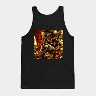 Steampunk Christmas Tree Decorations Tank Top